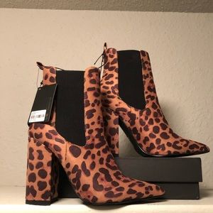 leopard booties forever 21